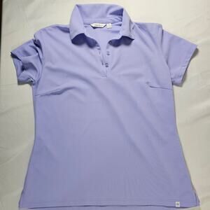 Lady Hagen Golf Polo Shirt Womens Medium Lavender Short Sleeve Performance Top
